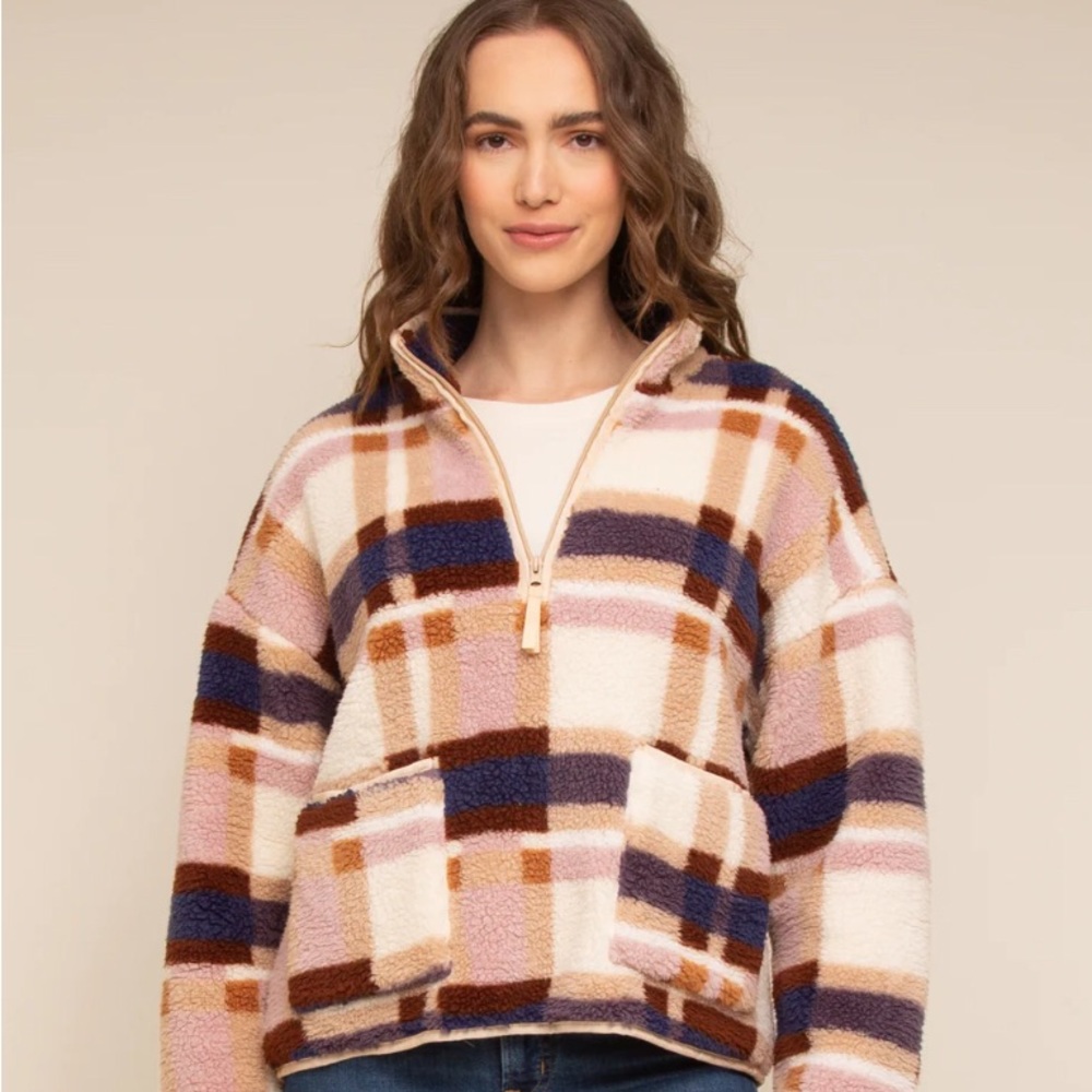 Thread and Supply XS plaid pullover